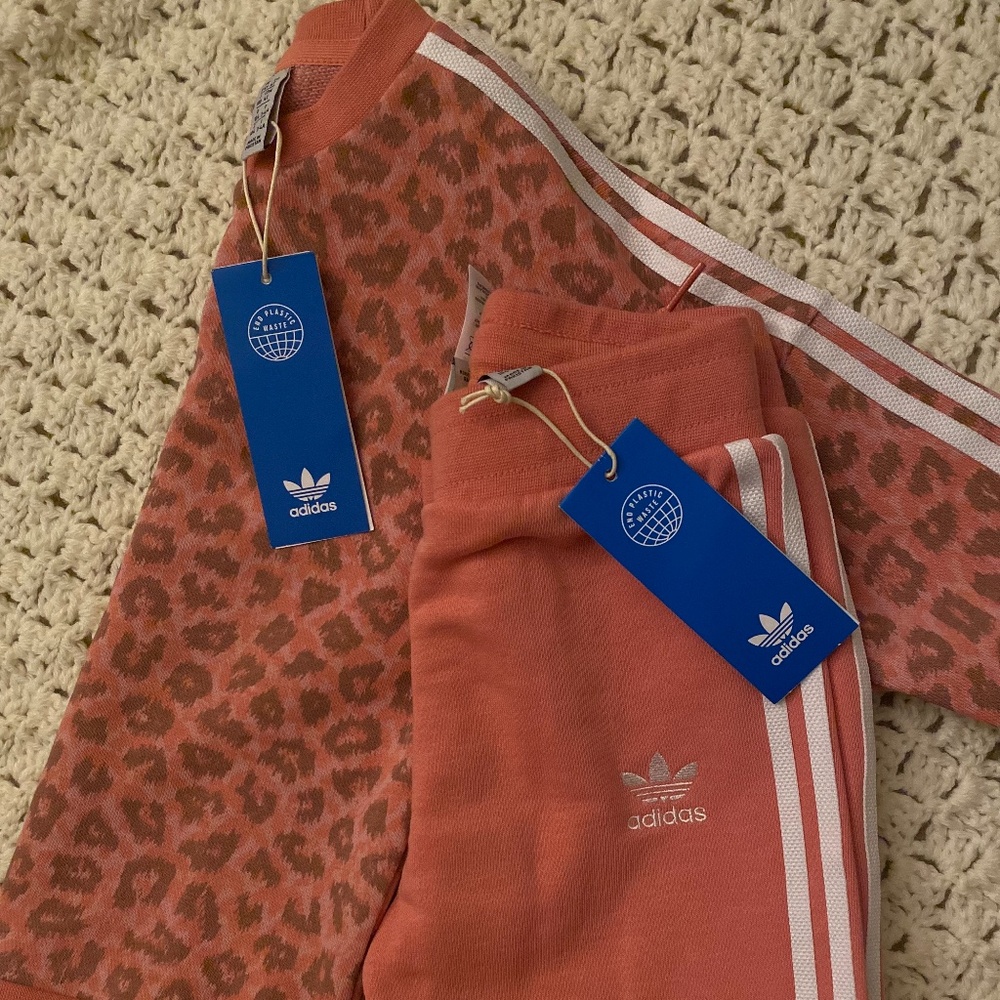Girls Adidas 4T Crew Set